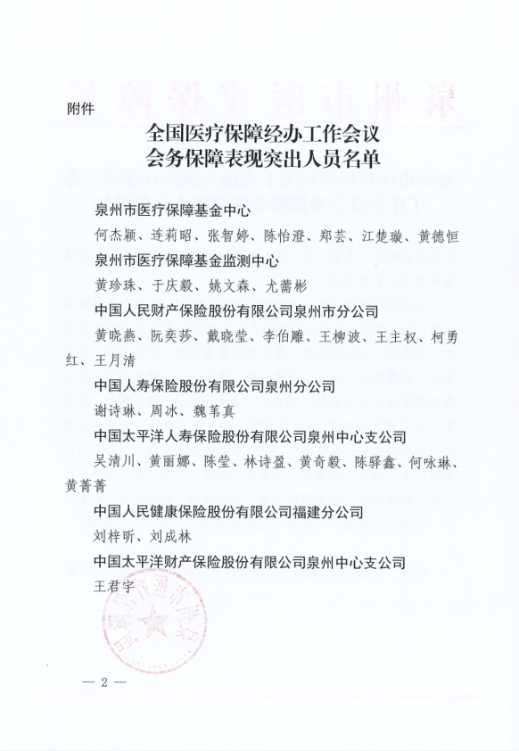 2026.2.12社保：多名员工荣获泉州市医疗保障局通报表扬 (2).png